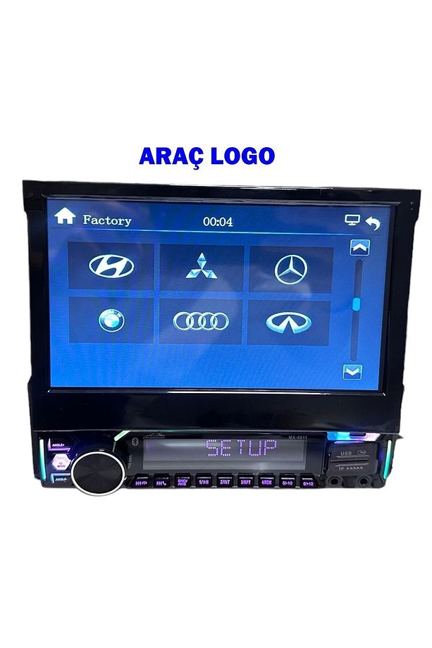 8811 Indash 7 Inch Double Teyp Bluetooth Mirror-usb-sd-aux - 4
