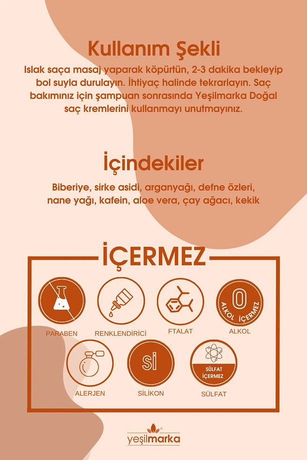 Doğal Şampuan- Yağlı Saçlar- Sirke Içerikli- Vegan- Organik Içerikli- Sebum Dengeleyici - 5