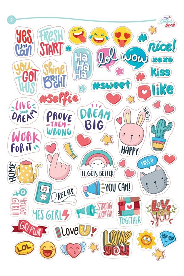 Sticker Seti 1 - 2 - 3 - 4 - 2