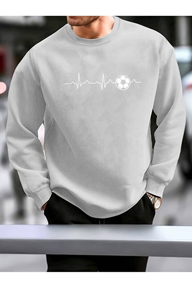 Men's Printed Crew Neck Sweatshirt