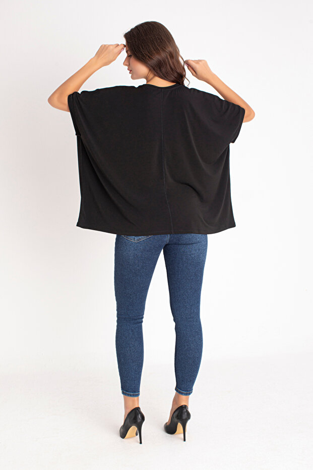 Dokuma Basic Tshirt Oversize Geniş Kesim - 6