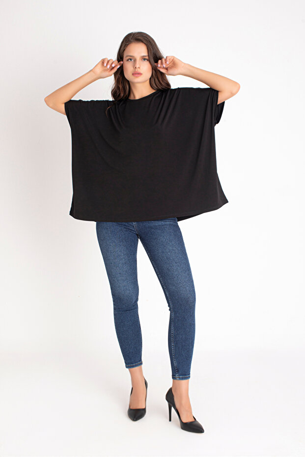 Dokuma Basic Tshirt Oversize Geniş Kesim - 5