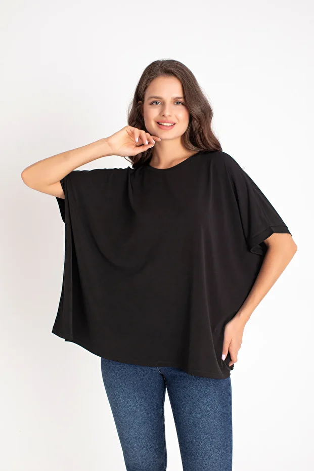 Dokuma Basic Tshirt Oversize Geniş Kesim - 1
