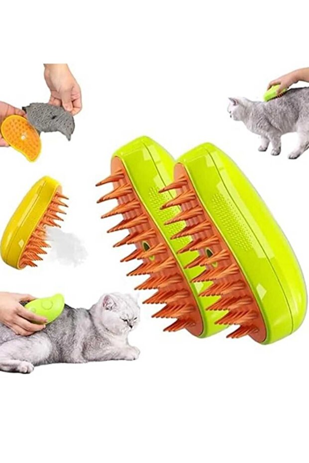Steam Cat & Dog Washing Brush Comb