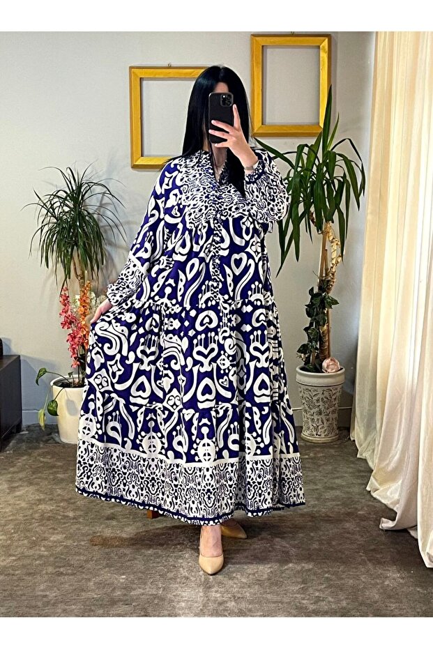 TESETUR V-NECK Viscose DRESS
