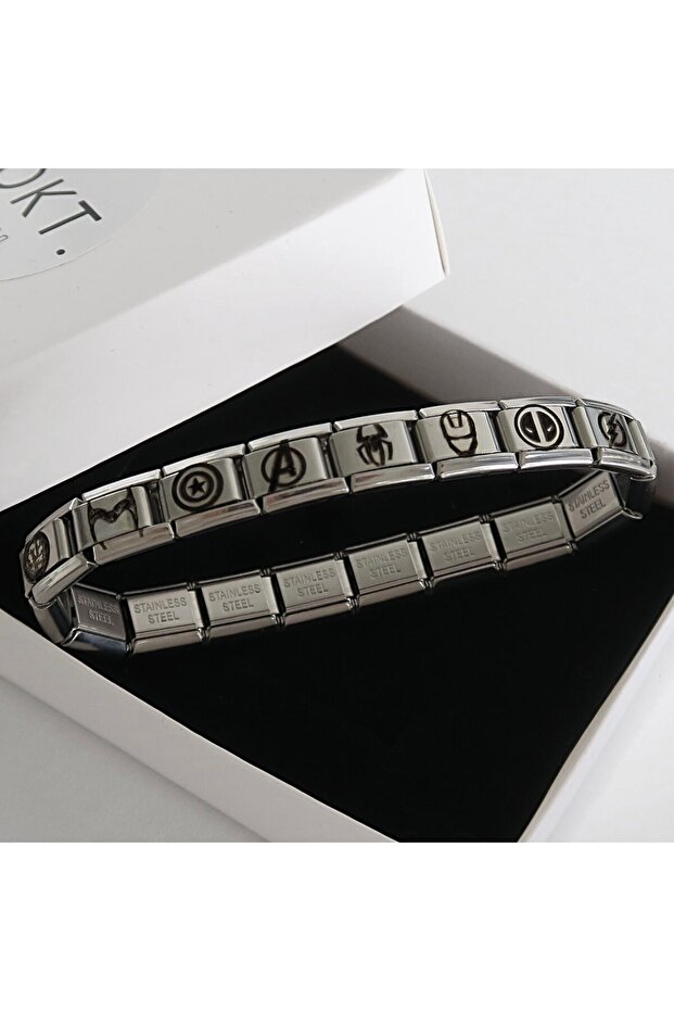 Süper Kahraman Temalı Çelik Bileklik - 1