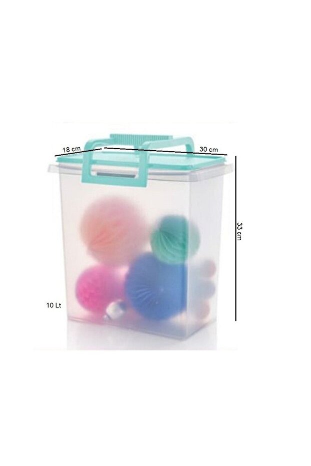 Multi-Purpose Storage Container Rectangular 10 lt Mint - 2
