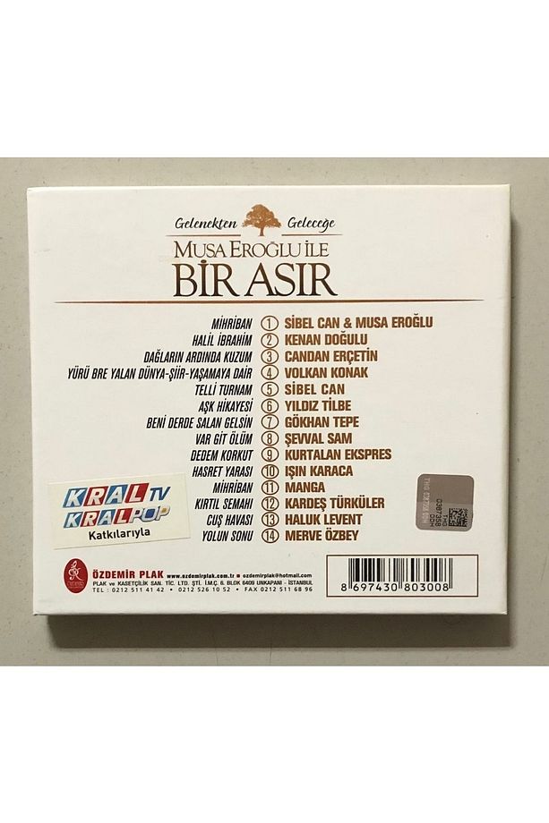 Musa Eroğlu Ile Bir Asır Cd (orjinal Dönem Baskı) - 2