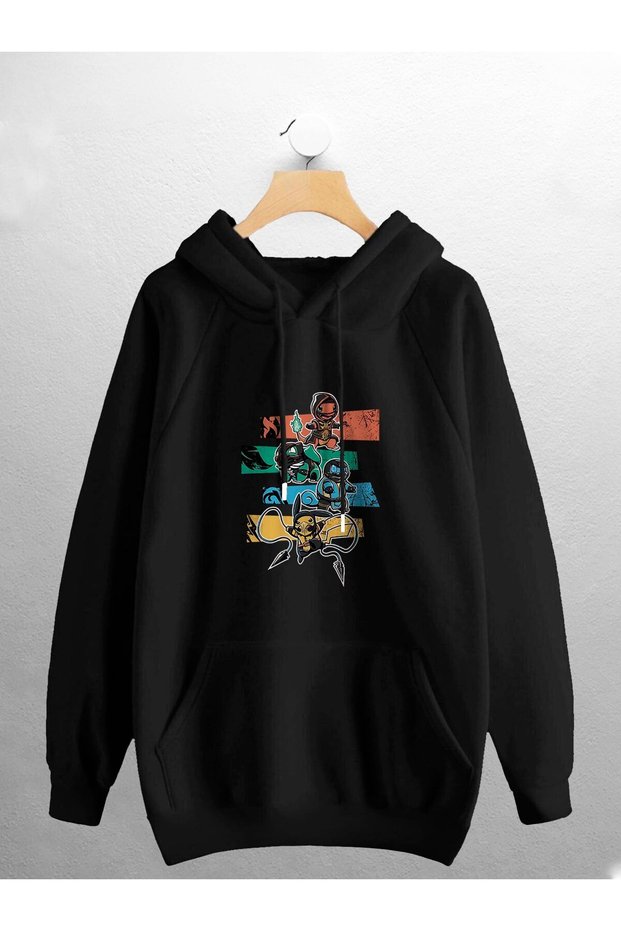 Unisex Women Men Mortal Kombat Pokemon Printed Sweatshirt