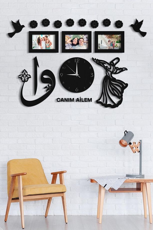 Çerçeveli Semazen Saat - 1