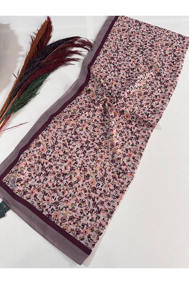 Soft Pamuklu Şal Efsane Çiçekli Model LDSC0111 - 1