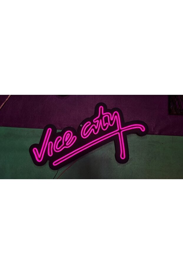 vice city led neon duvar aydınlatması - 2