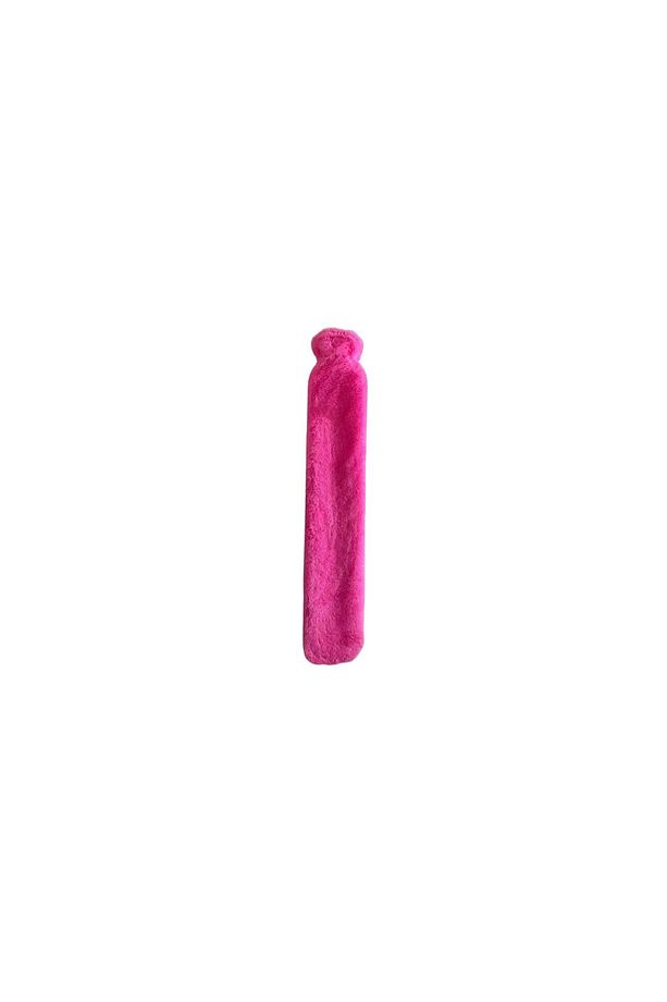 SICAK SU TORBASI BOYUN VE OMUZ ICIN UZUN PELUŞ PEMBE PONPONLU 2LT TERMOFOR 75x13CM - 4
