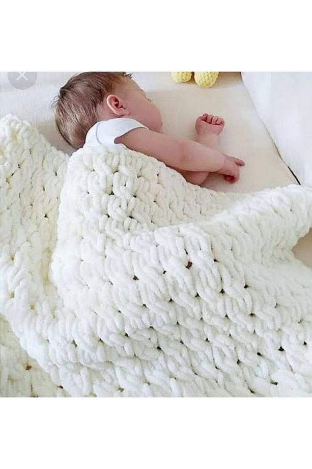 El Örgüsü Puffy Bebek Battaniyesi - 1