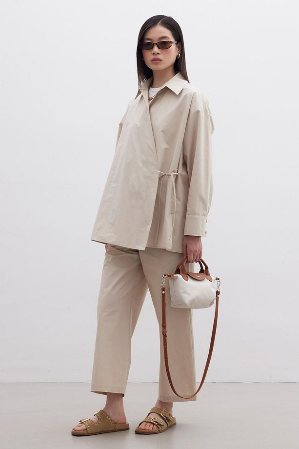 MARİ SMALL SHOPPER ÇANTA BEJ - 4