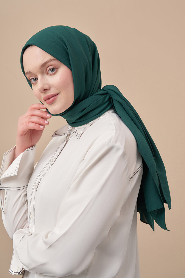 Cotton Jazz Shawl - Emerald