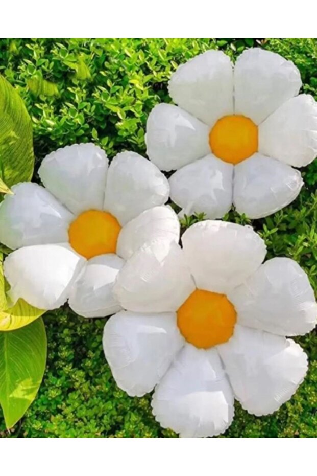 3-Piece Daisy Foil Balloon 50 and 70 cm