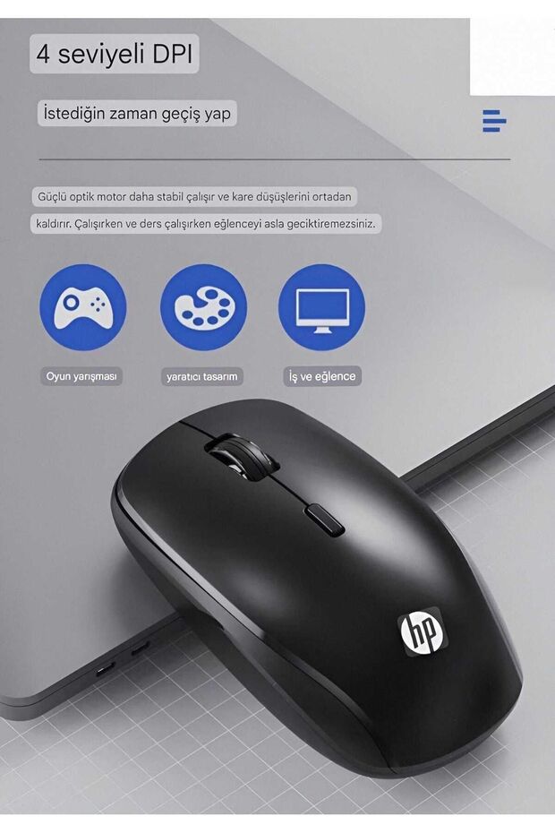 Cs500 Kablosuz 2.4ghz Türkçe Q Klavye & Mouse Set Siyah İngilizce Q - 6