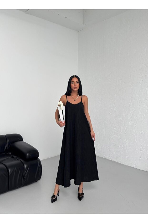 Women's Relaxed Fit Sweetheart Sweetheart Neckline Strappy Maxi Dress