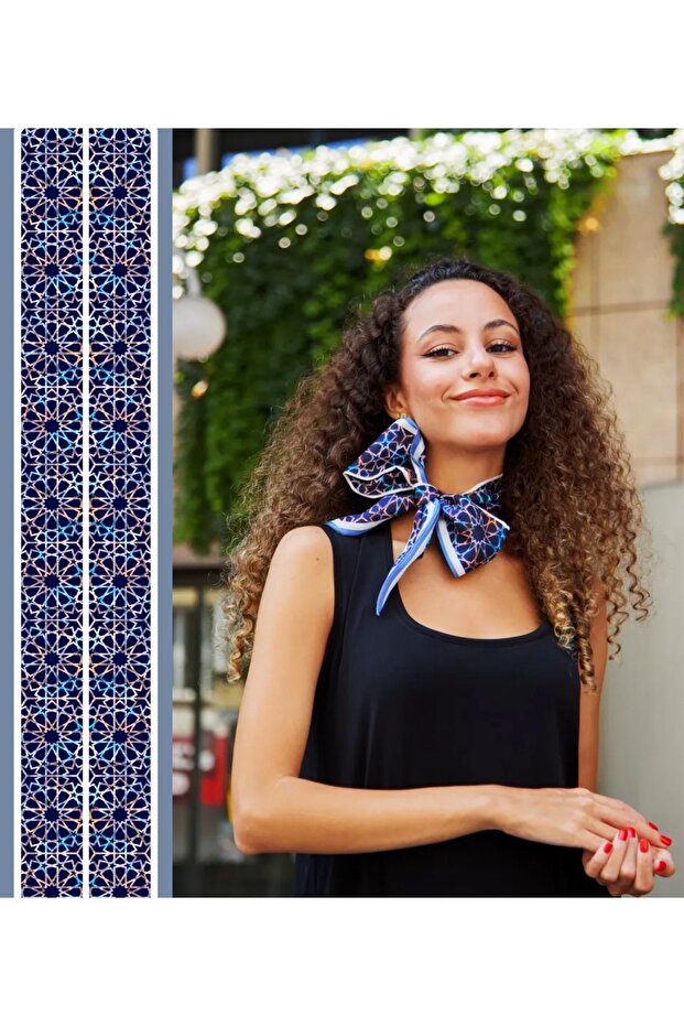 Çintemani Temalı Ipek Fular