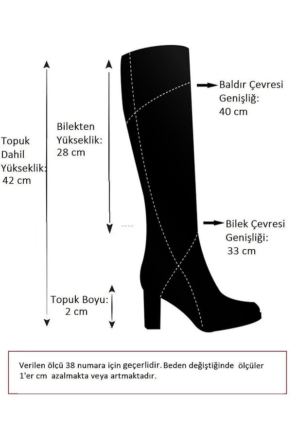 E476051504 Siyah Kadın Yağmur Çizmesi - 5