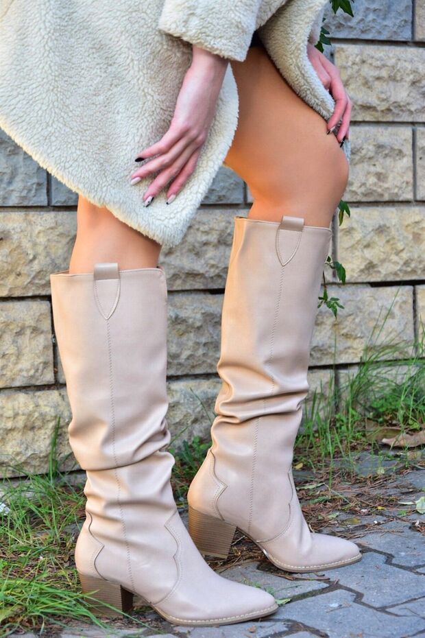 Skin Drawstring Dallas Women's Boots J404040109