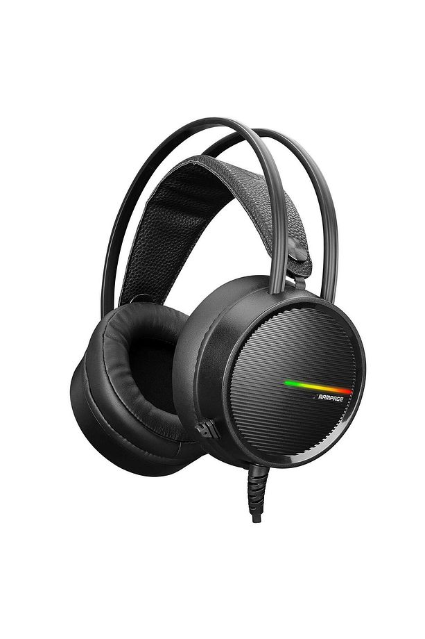 Rm-k3 Cashe Usb 7.1 Rainbow Ledli Siyah Surround Sağlam Gaming Oyuncu Mikrofonlu Kulaklık - 1