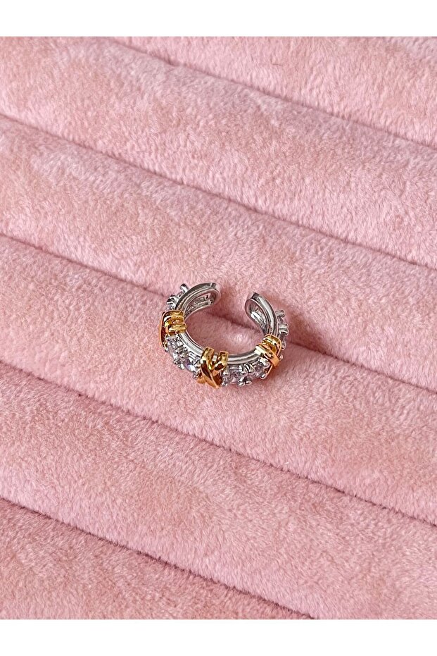 Tif Model X Taşlı Earcuff - 3