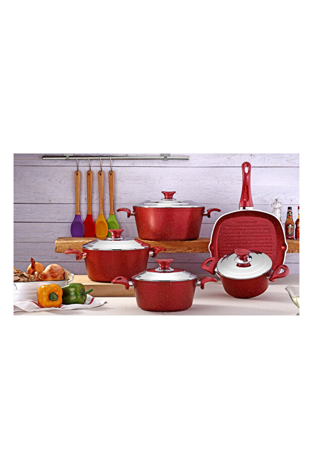 - 9 Parça Granit Tencere Seti - 1