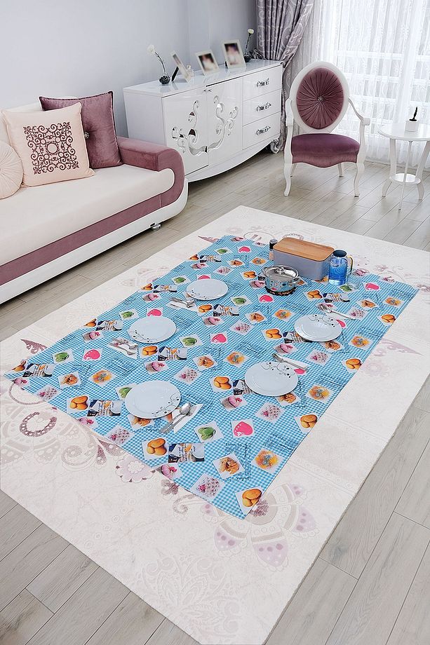 Sufre Sıvı Geçirmez Masa Örtüsü Sofra Bezi Sofra Örtüsü Piknik Örtüsü - 1