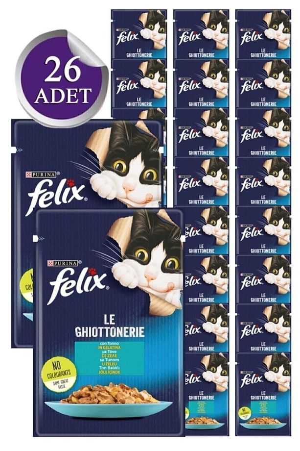 Felix Ton Balıklı Yetişkin Yaş Kedi Maması 85 Gr X 26 Adet - 1