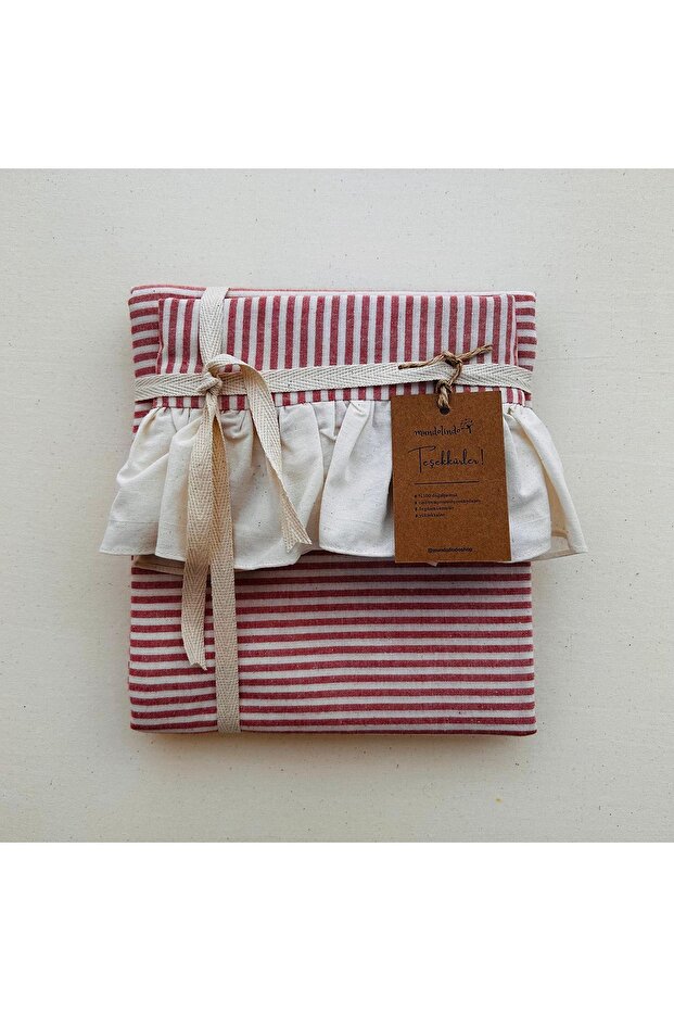 Nature Village Yarn Dyed 100% Natural Cotton Single Bed Sheet Set Without Elastic 2 Pieces