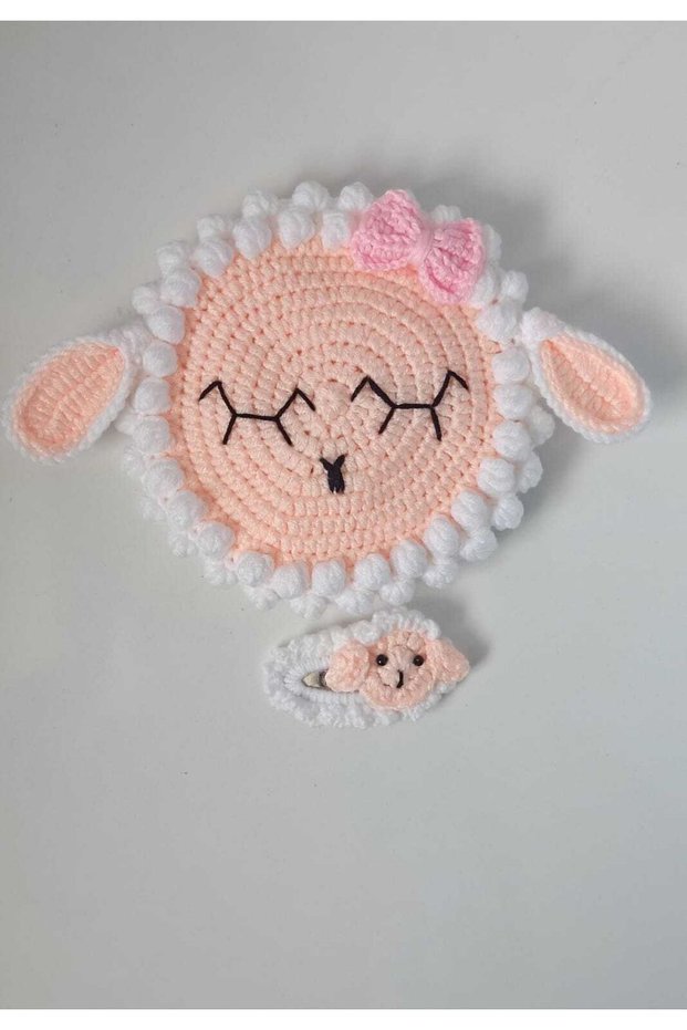 Kuzucuk Knitted Children's Bag and Snap Buckle Set