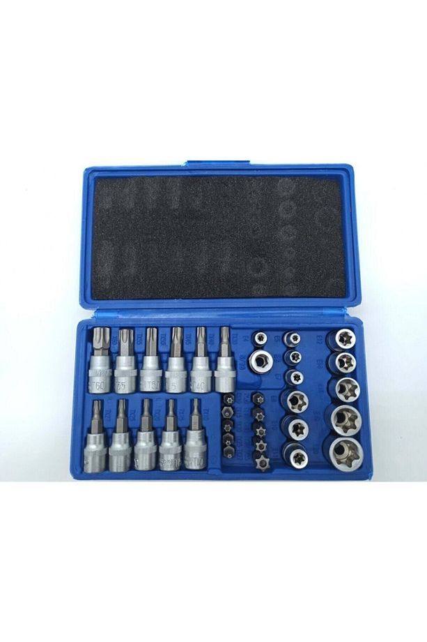 Lokma Takımı 34 Parça 3/8 1/4 Torx & E Lokma Set - 1