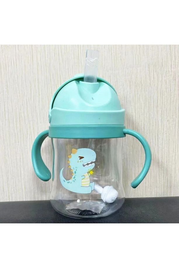 250ml Figürlü Pipeti Suluk Bebek Matara Sevimli Su Şişesi Bebek Pipetli Biberon Matara - 3