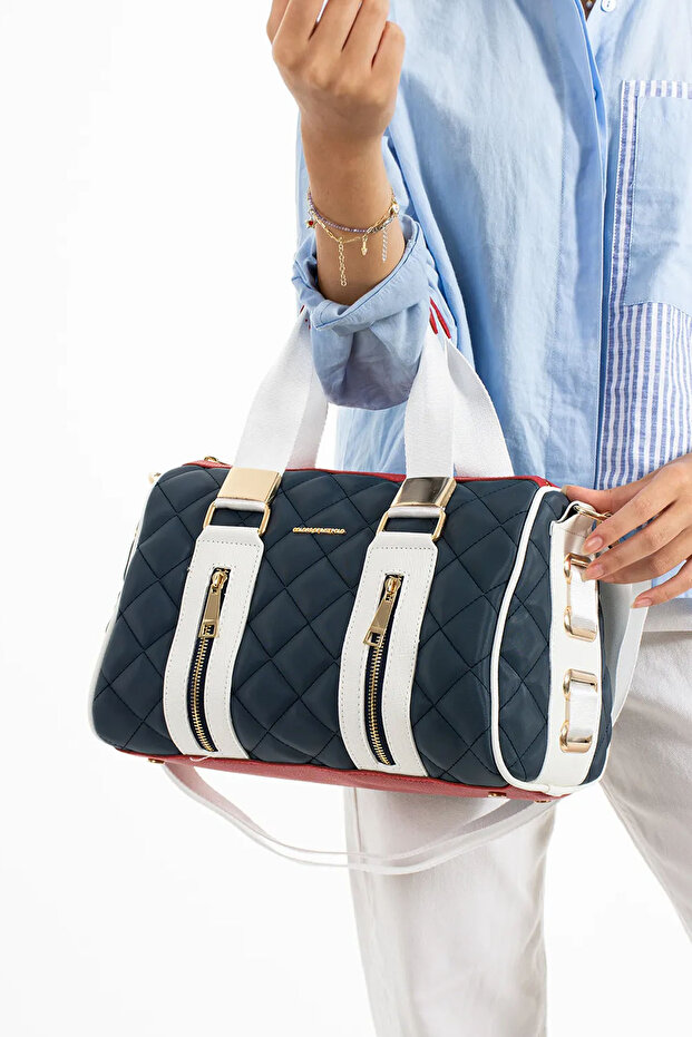 Women's Long Cross Strap Hand & Shoulder Bag