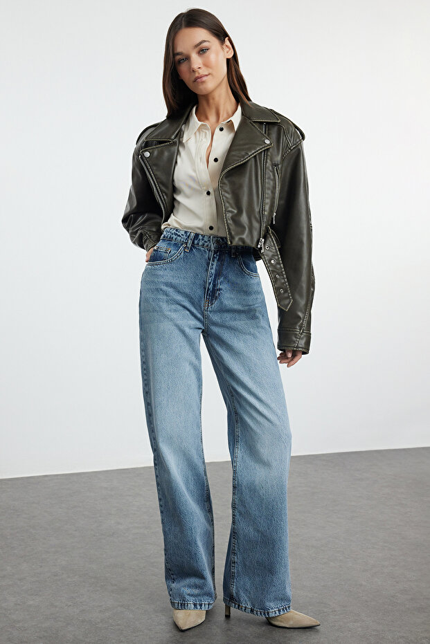 Mavi Yüksek Bel Wide Leg Jeans TWOAW25JE00091 - 1