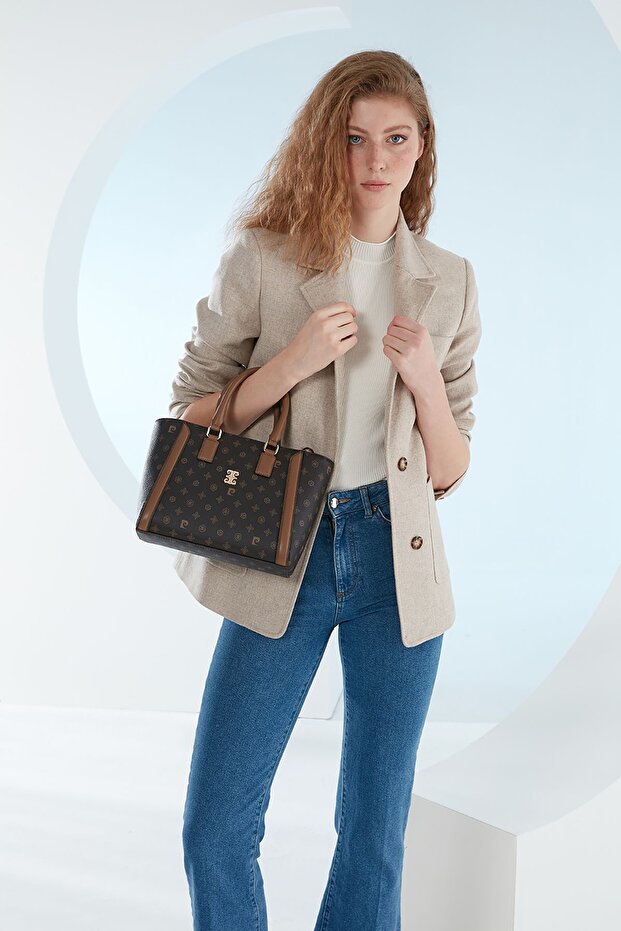 Brown Monogram Women's Shoulder Bag 05PO23Y1718