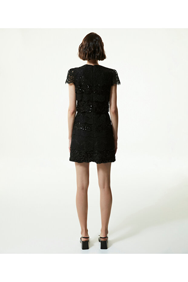 Kadın Siyah Elbise - 6