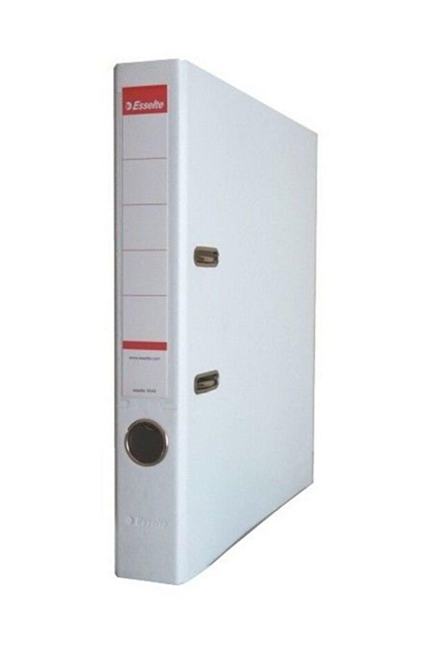 مجلد بلاستيكي ضيق أبيض مجلد مكتب (1 قطعة) - 1