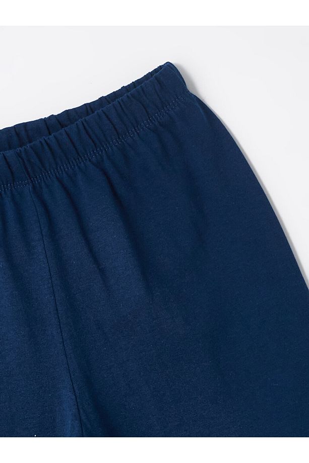 Bisiklet Yaka Baskılı Kısa Kollu Erkek Çocuk Şortlu Pijama Takımı - 5