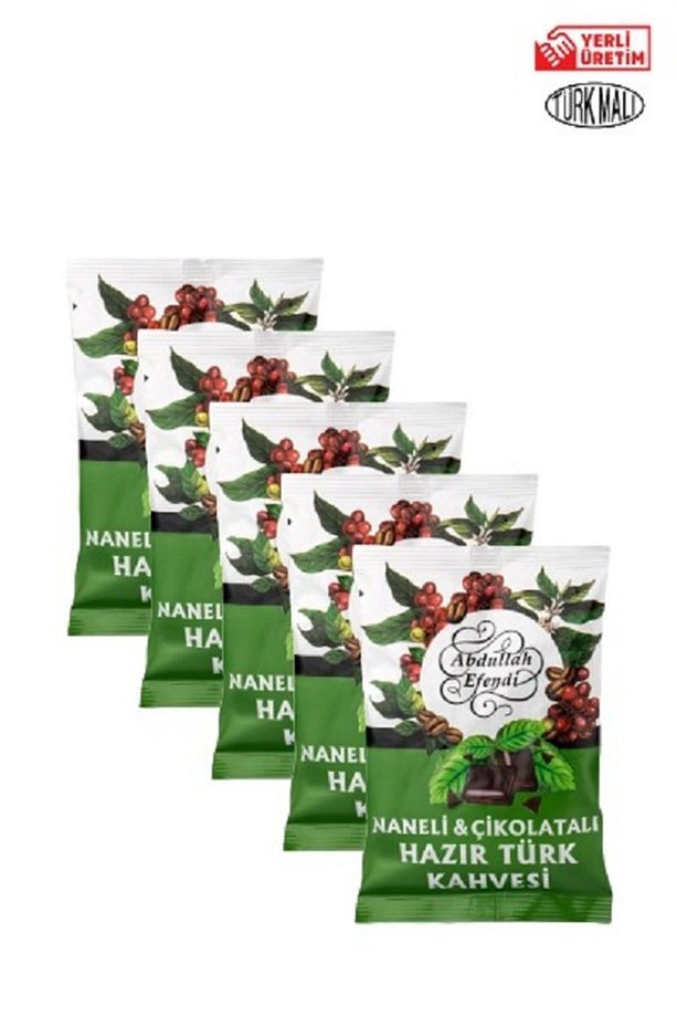 Hazır Türk Kahvesi Aromalı 100 gr 5 Adet Naneli & Çikolatalı - 1
