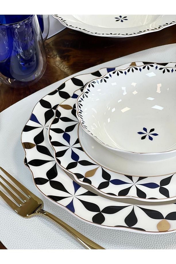 Acar Lorenzo Porselen 24 Prç.yemek Takımı - 4