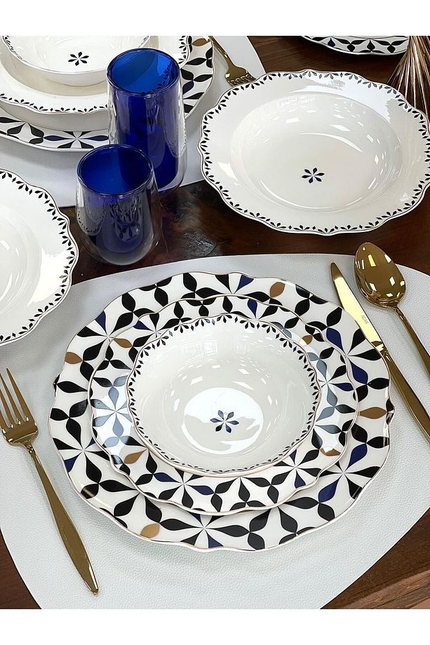 Acar Lorenzo Porselen 24 Prç.yemek Takımı - 1