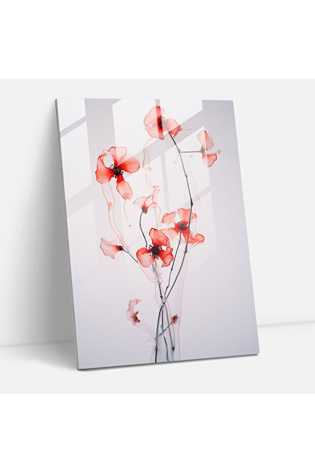 Blooming Flowers Glass Wall Art, Blooming Flowers, Glass Art