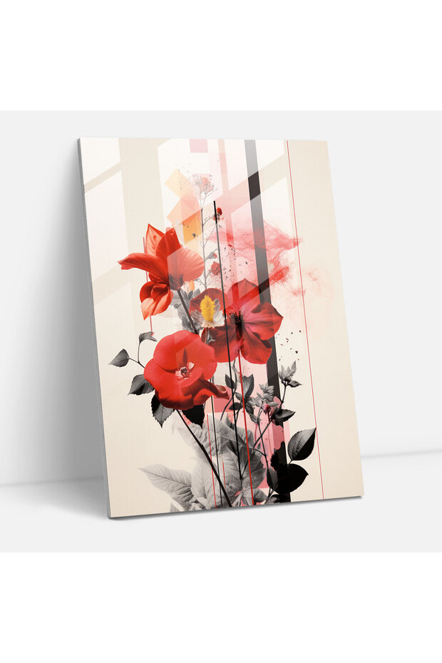 Blooming Flowers Modern Art, Blooming Flowers, Glass Art