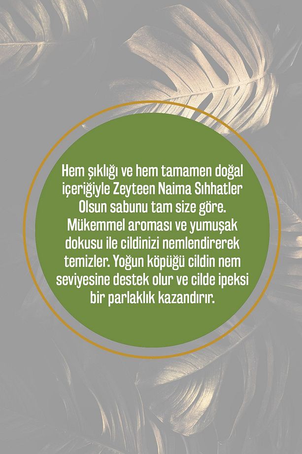 %100 Doğal Naima Sıhhatler Olsun Zeytinyağı Zeytinyağlı Katı Sabun El Sabunu 200 gr - 2