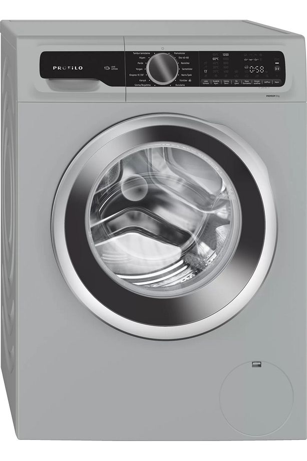 Çamaşır Makinesi 9 kg 1200 dev./dak., Gümüş - 1