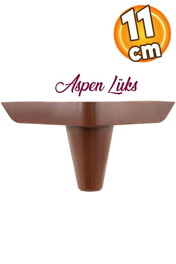 Aspen Lüks Mobilya Kanepe Koltuk Tv Ünitesi Baza Yükseltici Ayağı Ayakları 11 Cm Ahşap Desenli Ayak - 1