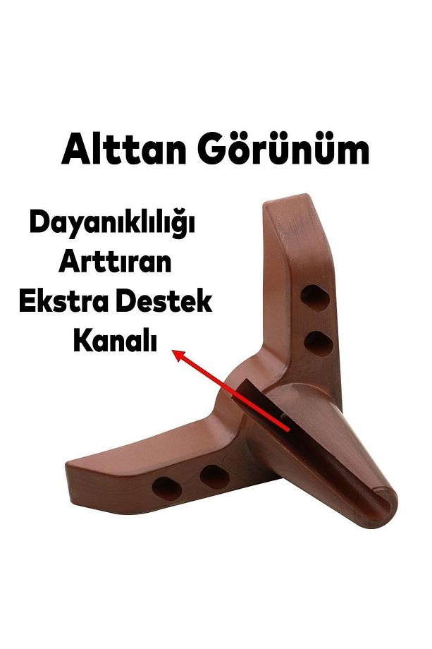 Aspen Lüks Mobilya Kanepe Koltuk Tv Ünitesi Baza Yükseltici Ayağı Ayakları 11 Cm Ahşap Desenli Ayak - 6